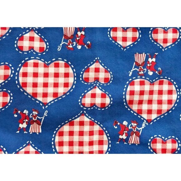 Vintage 1970s Handmade Toddler Patriotic Red White Blue Sleeveless Top Sz 2T - Picture 4 of 5